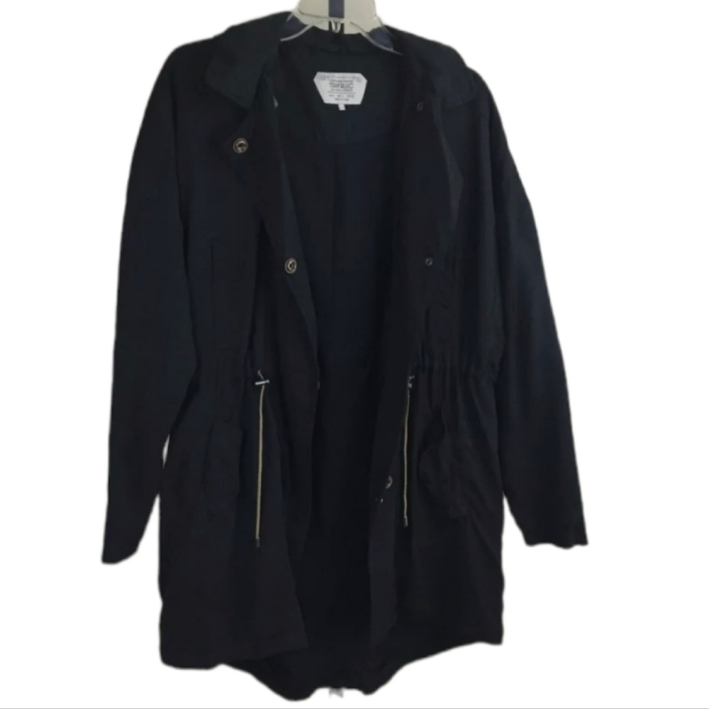 ZARA TRAFALUC drawstring hooded jacket S
